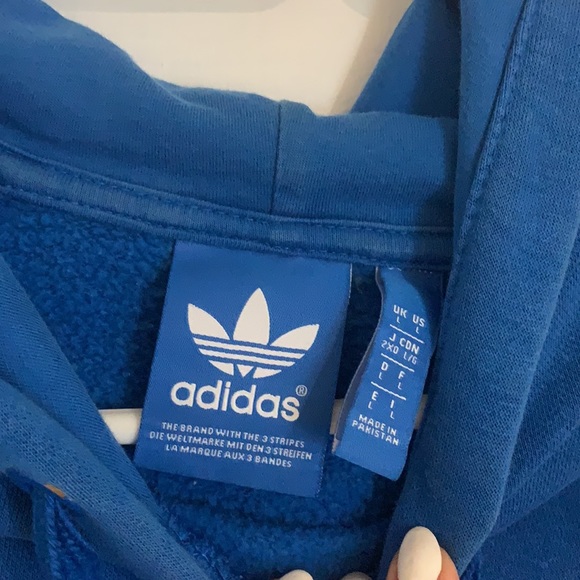 Royal Blue Adidas hoodie size Large - Picture 3 of 4